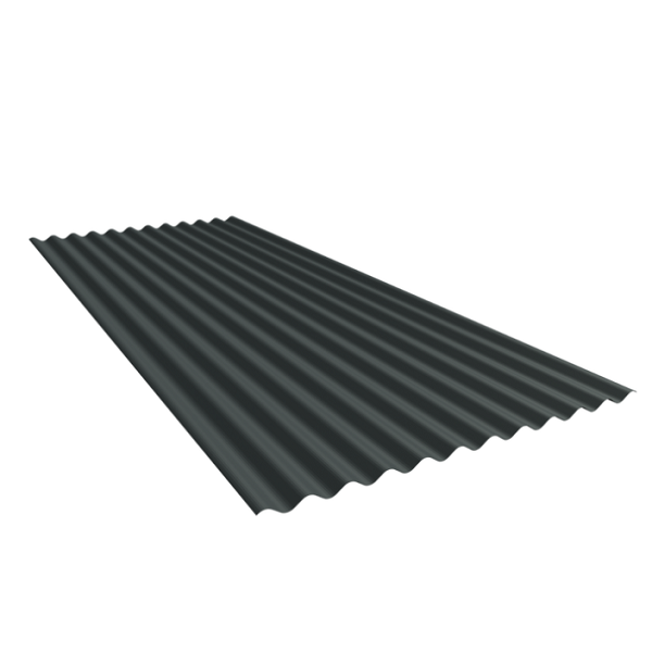 Corrugated Charcoal 0.47mm (Standard Lengths)